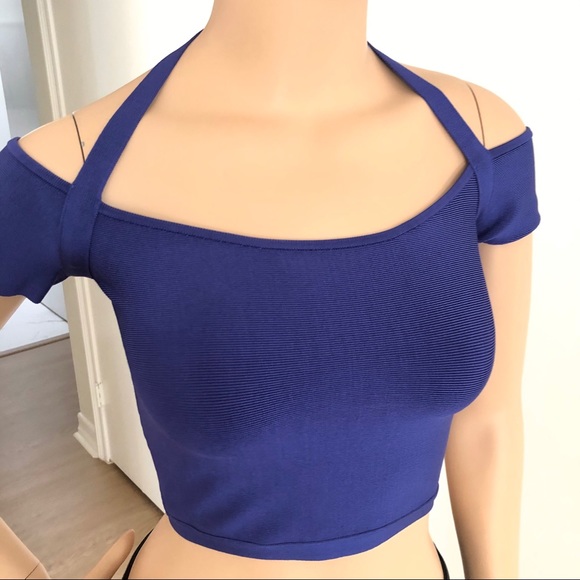 Guess by Marciano Indigo Crop Top - Picture 3 of 11